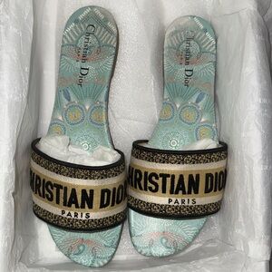Dior In Lights Dway Turquoise Embroidered Logo sandalwood
